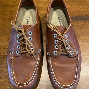 LL Bean Handsewn Moccasins, Blucher Moc Mens 8.5